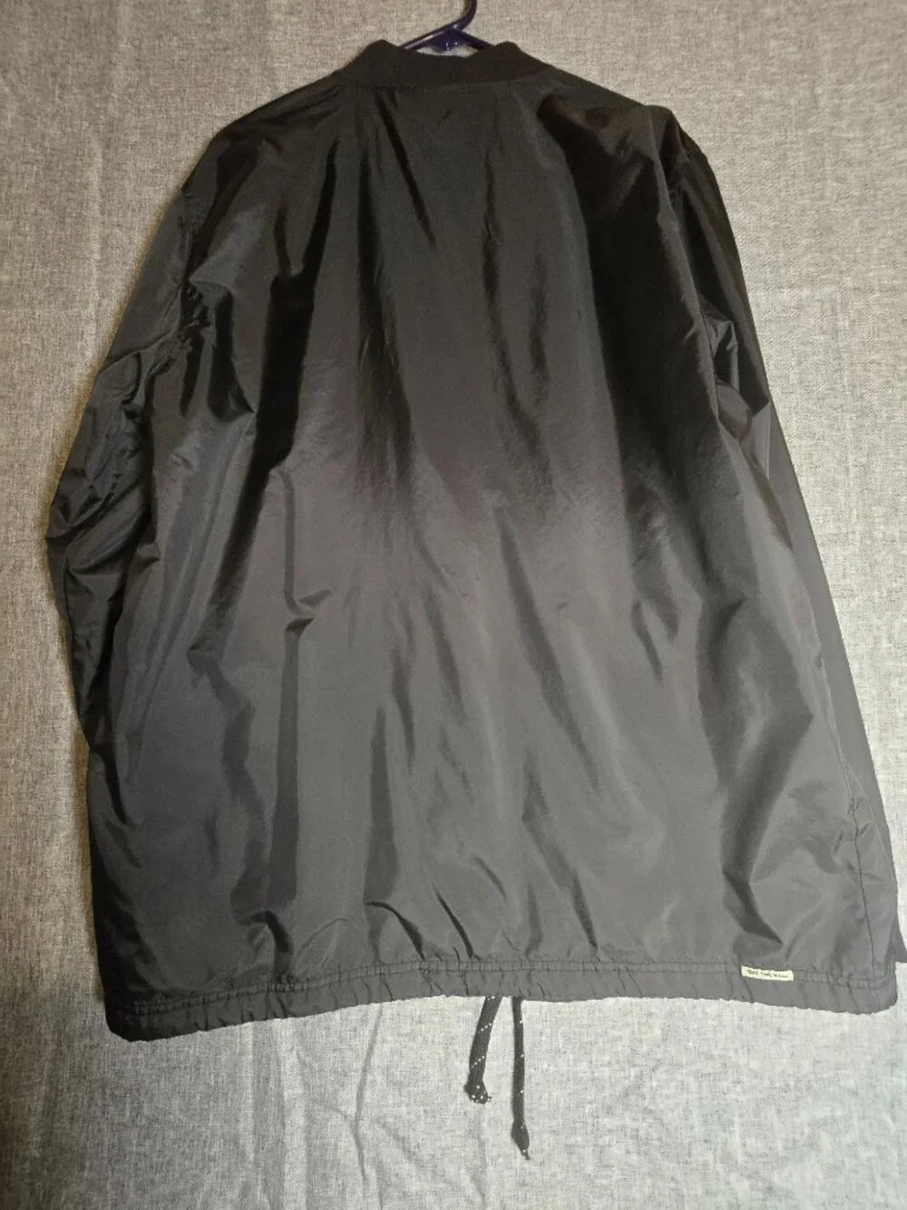 Vans Off The Wall Black Coach Jacket Men's Large Streetwear Windbreaker